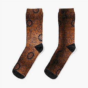 Supernatural Orange Socks