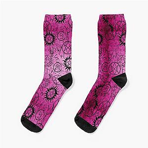 Supernatural Pink Socks