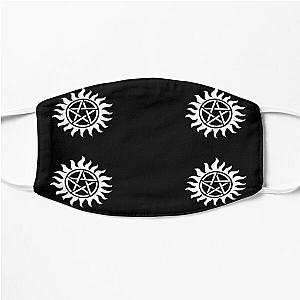 Supernatural Demon Anti Possession symbol (black and white) Flat Mask