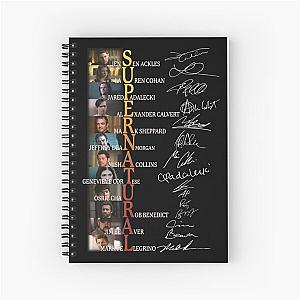 Supernatural Full Cast Signed Movie Film Tv Series Gift Mens Womens  90S Tees Spiral Notebook