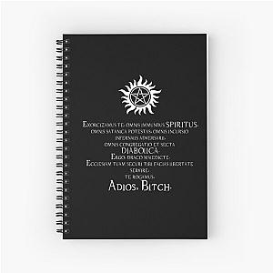 Supernatural Adios Bitch Exorcism Spiral Notebook