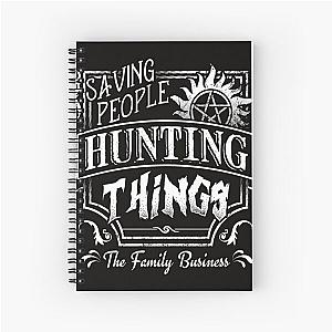 Supernatural Hunting Things Family Business Spiral Notebook