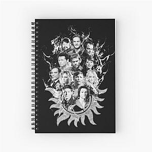 Supernatural Sketch - White Spiral Notebook