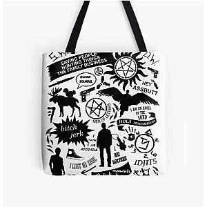 Supernatural items All Over Print Tote Bag