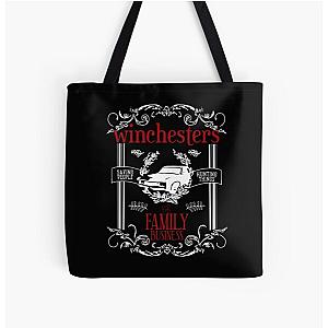 The Winchesters - Supernatural Typography All Over Print Tote Bag