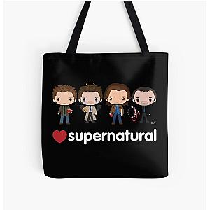 Love Supernatural All Over Print Tote Bag