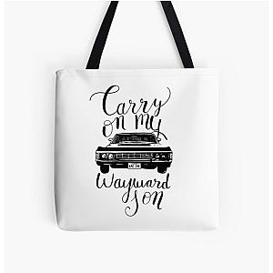 Supernatural - Carry on my Wayward Son All Over Print Tote Bag