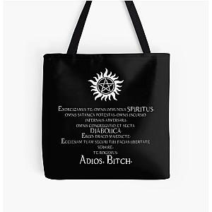 Supernatural Adios Bitch Exorcism All Over Print Tote Bag