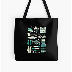 Supernatural Symbols All Over Print Tote Bag