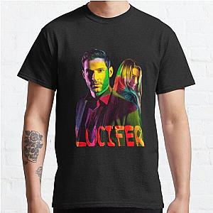 Supernatural T-Shirts - Lucifer Season 5 Netflix Lucifer and Chloe - Temptation tv show Classic T-Shirt
