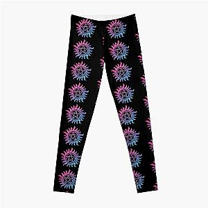 Supernatural Leggings - Anti possessive Supernatural bi pride Leggings