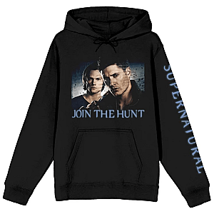 Supernatural Join the Hunt Adult Black Graphic Hoodie