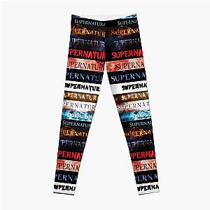 Supernatural Leggings - Supernatural intro seasons 1-10 Leggings