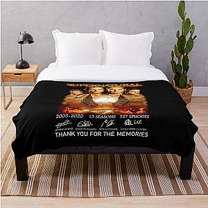 Supernatural Blanket - Supernatural Thank You For The Memories Throw Blanket