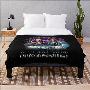 Supernatural Blanket - Limited Edition Supernatural Family dont end with Blood Season 15SW Throw Blanket