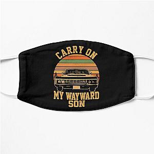 Supernatural Face Masks - Carry on my Wayward Son Flat Mask