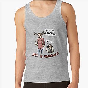Supernatural Tank Tops - Sam is Unamoosed Tank Top