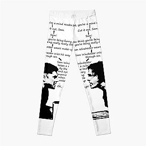 Supernatural Leggings - Sam Winchester Keeps a Ruler by His Bed Leggings