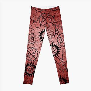Supernatural Leggings - Supernatural Red Leggings
