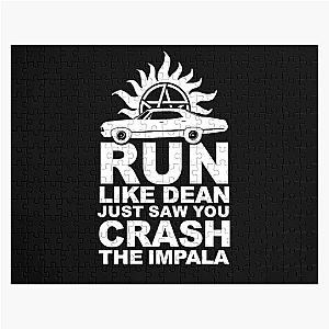 Supernatural Puzzles - Run like Dean just saw you crash the Impala Jigsaw Puzzle