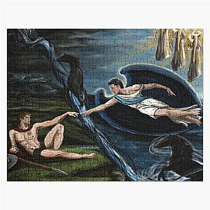 Supernatural Puzzles - Reaching- Dean and Cas Jigsaw Puzzle