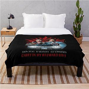 Supernatural Blanket - Limited Edition Supernatural Family dont end with Blood 4R Signed Throw Blanket