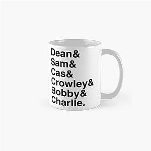 Supernatural Mugs - Supernatural Character List Classic Mug