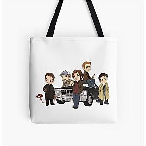 Supernatural Bags - Supernatural Cartoon Design All Over Print Tote Bag
