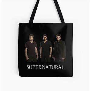 Supernatural Bags - Supernatural Jared, Jensen & Misha All Over Print Tote Bag