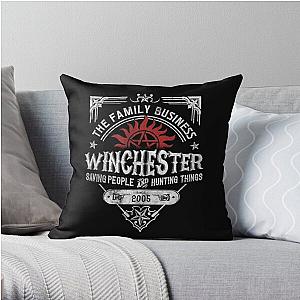 Supernatural Pillows Cover - The Family Business Winchester Saving People and Hunting Things Throw Pillow Cover