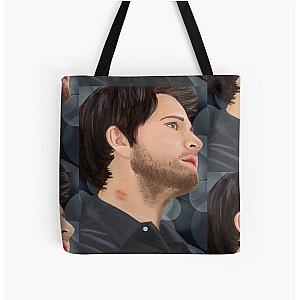 Supernatural Bags - Castiel "Where's the Angel" Novak All Over Print Tote Bag