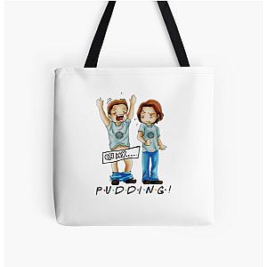 Supernatural Bags - Pudding Dean Supernatural#Hdb T-Shirt, Hoodie For Men Women All Over Print Tote Bag