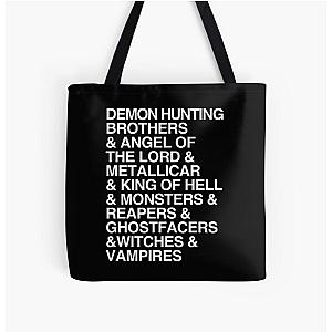 Supernatural Bags - SUPERNATURAL All Over Print Tote Bag
