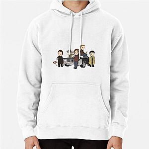 Supernatural Hoodies - Supernatural Cartoon Design Pullover Hoodie