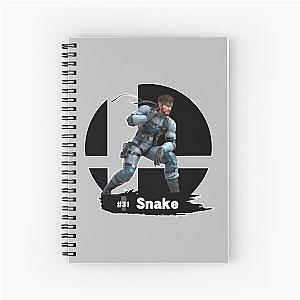 Super, Smash, B, R, O, S, Ultimate, 31, Snake, Classic Spiral Notebook