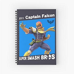 Bright Famous Hunters Fight Smash Bros Ultimate - 11 Captain Falcon Gifts For Fan Spiral Notebook