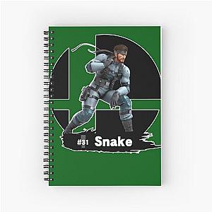 Super Smash B R O S Ultimate 31 Snake Classic  Spiral Notebook