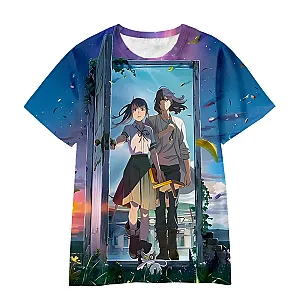 Suzume no Tojimari T-Shirts - Anime 3D Print Streetwear Fashion Oversized T Shirt Harajuku Style 8 [ID3922]