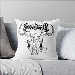 svddendeath logo deer skull Throw Pillow RB1212