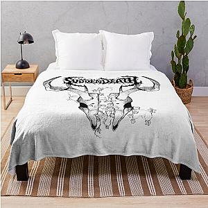 svddendeath logo deer skull Throw Blanket RB1212