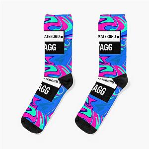 Frog Skateboard Socks