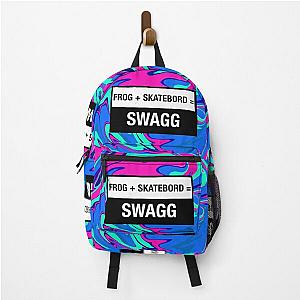 Frog skateboard = Swag Backpack