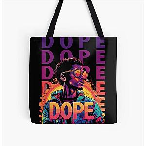 Dope Hype Black Swag All Over Print Tote Bag