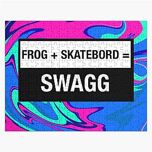 Frog skateboard = Swagg Jigsaw Puzzle