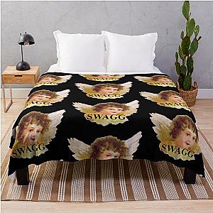 Swag Angel Cherub Throw Blanket