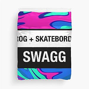 frog skateboard swagg Duvet Cover