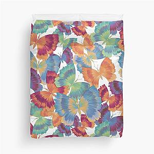 A swarm of butterflies duvet cover