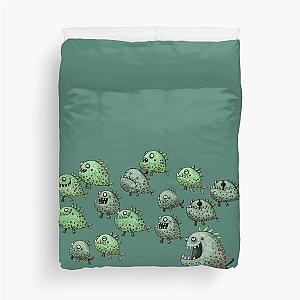 Swarm of Piranhas Duvet Cover