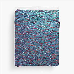 Swarm of Fish in the Sea Duvet Cover