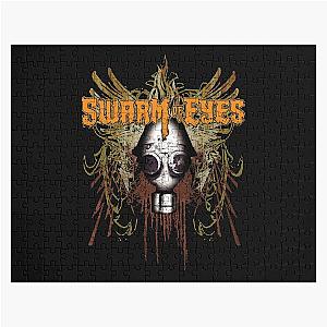 Classic Throwback Swarm of Eyes Design Jigsaw Puzzle
